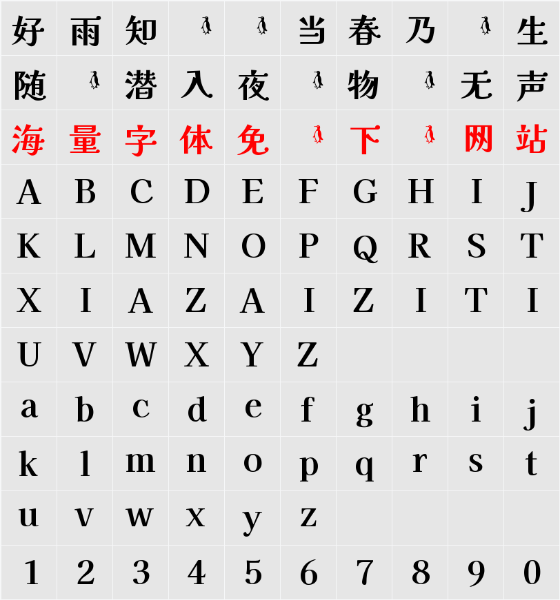 UoqMunThenKhung 字符映射表