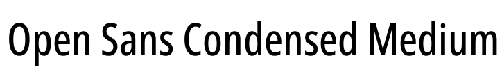 Open Sans Condensed Medium