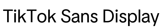 TikTok Sans Display