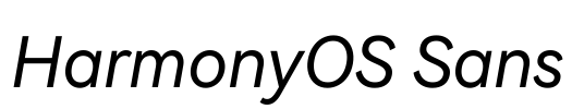 HarmonyOS Sans