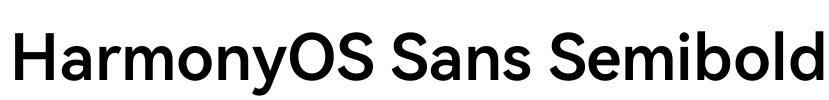 HarmonyOS Sans Semibold