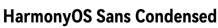 HarmonyOS Sans Condensed