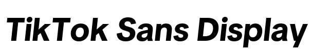 TikTok Sans Display