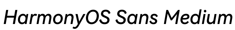 HarmonyOS Sans Medium