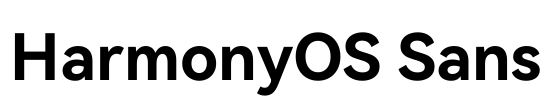 HarmonyOS Sans