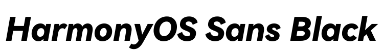 HarmonyOS Sans Black