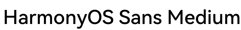 HarmonyOS Sans Medium