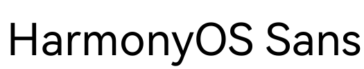 HarmonyOS Sans