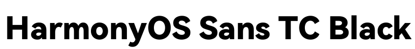 HarmonyOS Sans TC Black