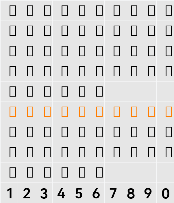HarmonyOS Sans Naskh Arabic UI SemiBold 字符映射表