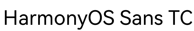 HarmonyOS Sans TC