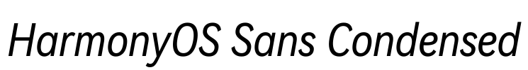 HarmonyOS Sans Condensed