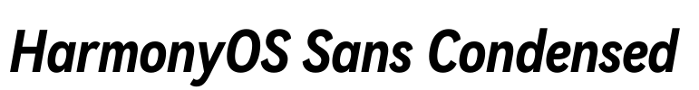 HarmonyOS Sans Condensed