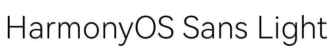 HarmonyOS Sans Light