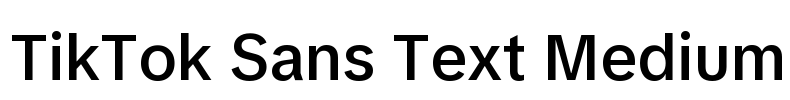 TikTok Sans Text Medium