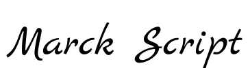 Marck Script 字体预览图