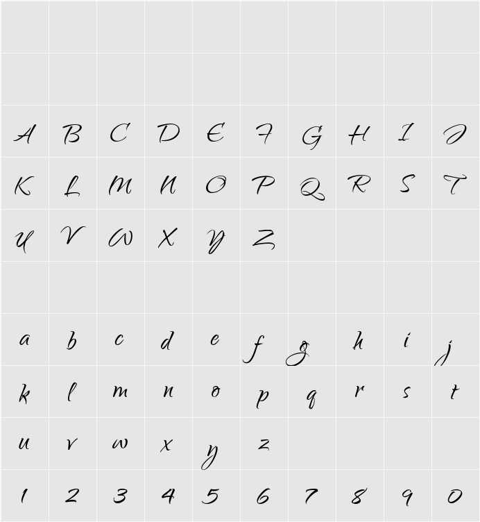 Qwigley 字符映射表