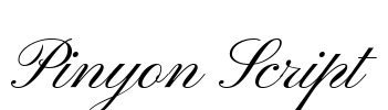 Pinyon Script 字体预览图