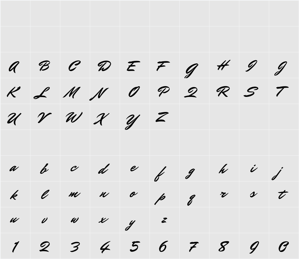 Mr Dafoe 字符映射表