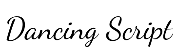 Dancing Script 字体预览图