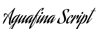 Aguafina Script 字体预览图